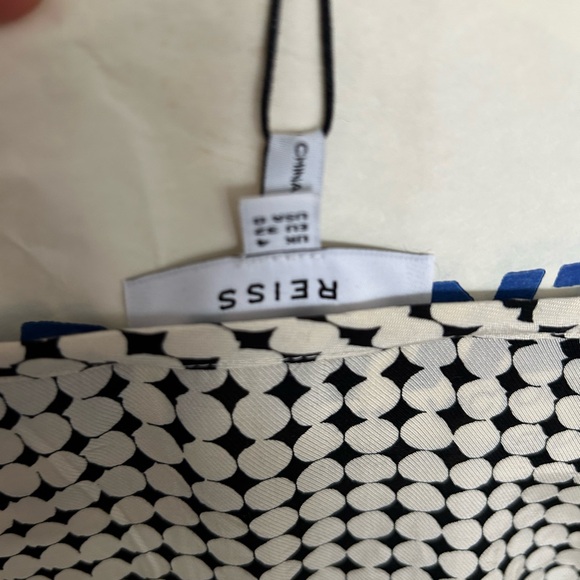 Reiss black and white blouse - Picture 4 of 4